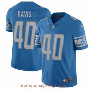 Superior Nike Detroit Lions 40 Jarrad Davis Limited Light Blue Team Color Vapor Untouchable NFL Jersey