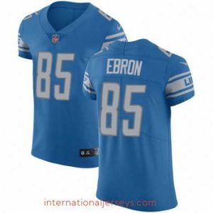 Top notch Nike Detroit Lions 85 Eric Ebron Light Blue Team Color Vapor Untouchable Elite Player NFL Jersey
