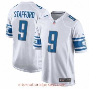 Exceptional Nike Detroit Lions 9 Matthew Stafford Game White NFL Jersey