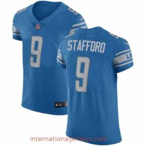 High quality Nike Detroit Lions 9 Matthew Stafford Light Blue Team Color Vapor Untouchable Elite Player NFL Jersey