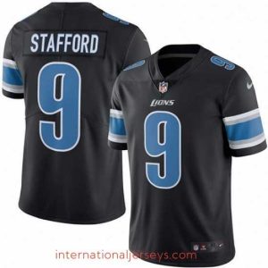 Finest Nike Detroit Lions 9 Matthew Stafford Limited Black Rush Vapor Untouchable NFL Jersey