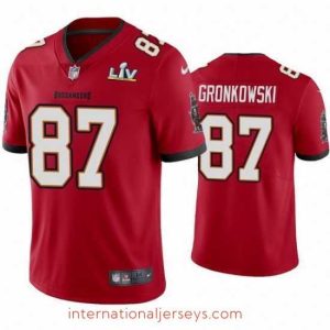 Outstanding Rob Gronkowski Buccaneers Red Super Bowl Lv Vapor Limited Jersey