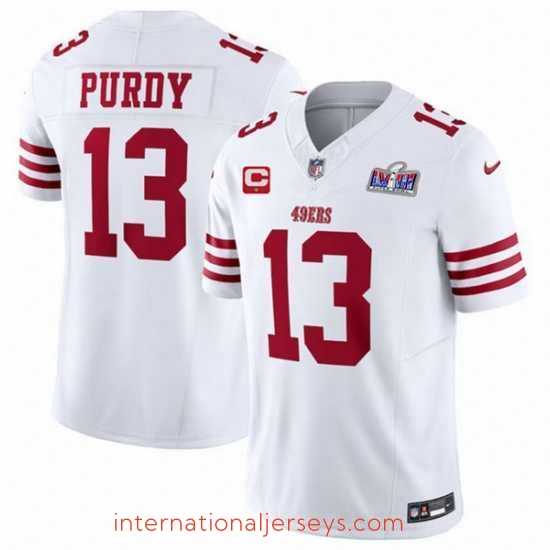 Top notch San Francisco 49ers 13 Brock Purdy White 2023 F.U.S.E With Vapor Untouchable Limited Stitched Football 2024 Super Bowl LVIII Jersey