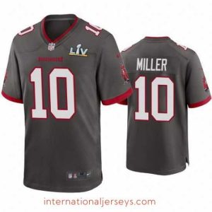Premium Scotty Miller Buccaneers Pewter Super Bowl Lv Game Jersey