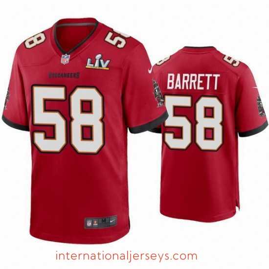 Exceptional Shaquil Barrett Buccaneers Red Super Bowl Lv Game Jersey
