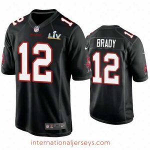 Superior Tom Brady Buccaneers Black Super Bowl Lv Game Fashion Jersey