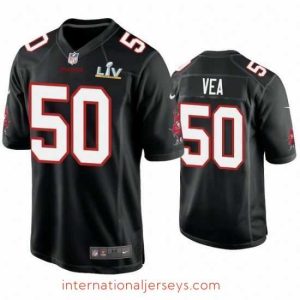 Outstanding Vita Vea Buccaneers Black Super Bowl Lv Game Fashion Jersey