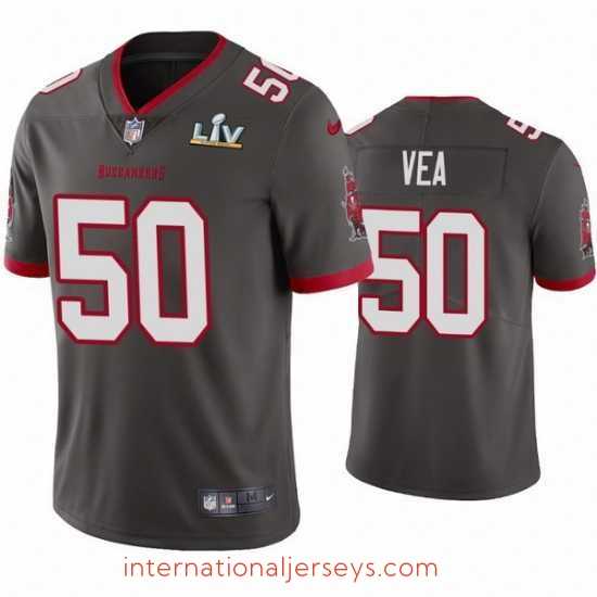 Premium Vita Vea Buccaneers Pewter Super Bowl Lv Vapor Limited Jersey