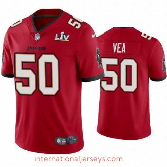 Premium Vita Vea Buccaneers Red Super Bowl Lv Vapor Limited Jersey
