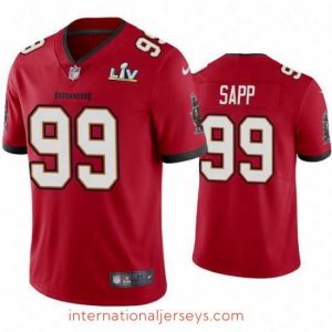 Finest Warren Sapp Buccaneers Red Super Bowl Lv Vapor Limited Jersey