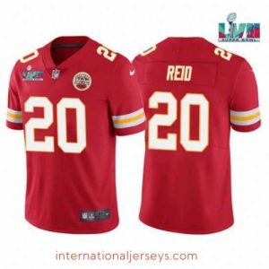 Superior Toddler Kansas City Chiefs 20 Justin Reid Red Super Bowl LVII Patch Vapor Untouchable Limited Stitched Jersey