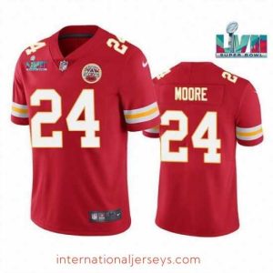 Finest Toddler Kansas City Chiefs 24 Skyy Moore Red Super Bowl LVII Patch Vapor Untouchable Limited Stitched Jersey