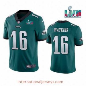 Exceptional Toddler Philadelphia Eagles 16 Quez Watkins Green Super Bowl LVII Vapor Untouchable Limited Stitched Jersey