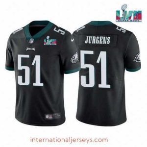 Exceptional Toddler Philadelphia Eagles 51 Cam Jurgens Black Super Bowl LVII Vapor Untouchable Limited Stitched Jersey