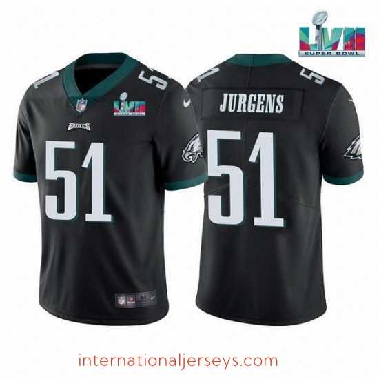 Exceptional Toddler Philadelphia Eagles 51 Cam Jurgens Black Super Bowl LVII Vapor Untouchable Limited Stitched Jersey