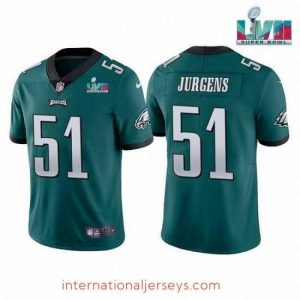 Exceptional Toddler Philadelphia Eagles 51 Cam Jurgens Green Super Bowl LVII Vapor Untouchable Limited Stitched Jersey