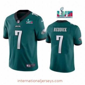 Exquisite Toddler Philadelphia Eagles 7 Haason Reddick Green Super Bowl LVII Patch Vapor Untouchable Limited Stitched Jersey