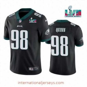Top notch Toddler Philadelphia Eagles 98 Robert Quinn Black Super Bowl LVII Vapor Untouchable Limited Stitched Jersey