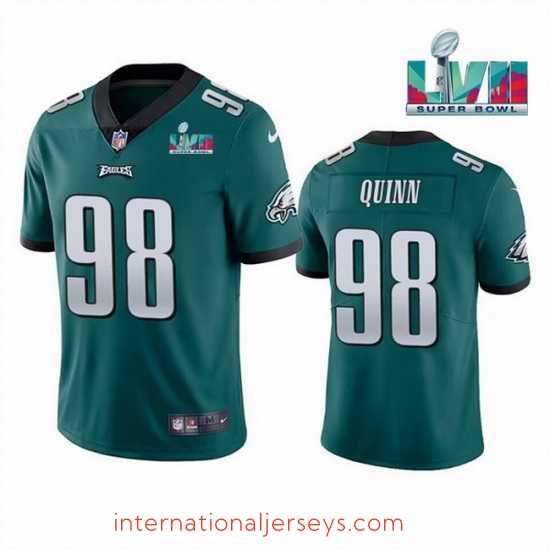 Premium Toddler Philadelphia Eagles 98 Robert Quinn Green Super Bowl LVII Vapor Untouchable Limited Stitched Jersey