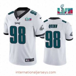 High quality Toddler Philadelphia Eagles 98 Robert Quinn White Super Bowl LVII Vapor Untouchable Limited Stitched Jersey