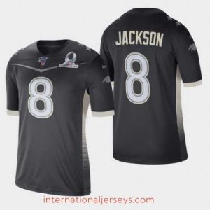 Outstanding Men's Baltimore Ravens #8 Lamar Jackson 2020 AFC Pro Bowl Game Jersey