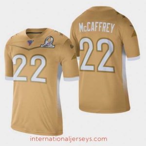 Superb Men's Carolina Panthers #22 Christian McCaffrey 2020 NFC Pro Bowl Game Jersey