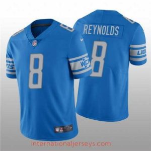 Exceptional Men's Detroit Lions #8 Josh Reynolds Blue Vapor Untouchable Limited Stitched Jersey