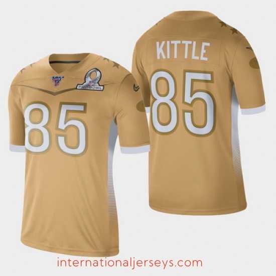 Superior Men's San Francisco 49ers #85 George Kittle 2020 NFC Pro Bowl Game Jersey
