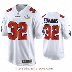 Exquisite Mike Edwards Buccaneers White Super Bowl Lv Game Fashion Jersey