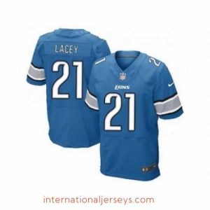 Finest Nike Detroit Lions 21 Reggie Bush Blue Game NFL Jersey