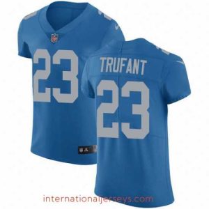 High quality Nike Detroit Lions 23 Desmond Trufant Blue Throwback Stitched NFL Vapor Untouchable Elite Jersey