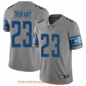 Superior Nike Detroit Lions 23 Desmond Trufant Gray Stitched NFL Limited Inverted Legend Jersey