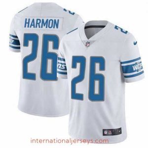 Superb Nike Detroit Lions 26 Duron Harmon White Stitched NFL Vapor Untouchable Limited Jersey