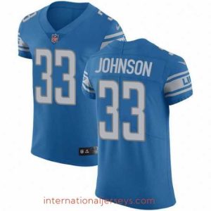 Outstanding Nike Detroit Lions 33 Kerryon Johnson Blue Team Color Stitched NFL Vapor Untouchable Elite Jersey