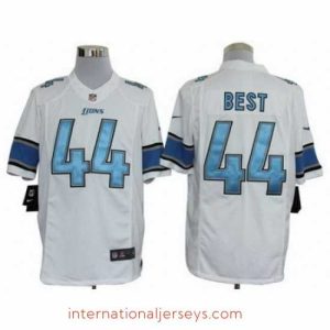 Outstanding Nike Detroit Lions 44 Jahvid Best White Limited NFL Jersey