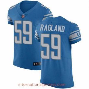 High quality Nike Detroit Lions 59 Reggie Ragland Blue Team Color Stitched NFL Vapor Untouchable Elite Jersey