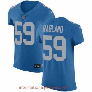 Superb Nike Detroit Lions 59 Reggie Ragland Blue Throwback Stitched NFL Vapor Untouchable Elite Jersey
