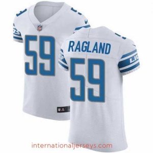 High quality Nike Detroit Lions 59 Reggie Ragland White Stitched NFL New Elite Jersey