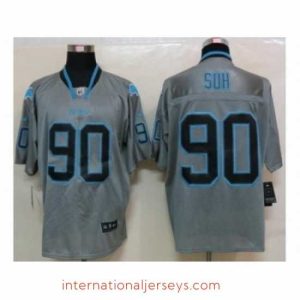 Superb Nike Detroit Lions 90 Ndamukong Suh Grey Elite Lights Out NFL Jersey