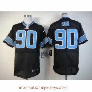 Deluxe Nike Detroit Lions 90 Ndamukong Suh black Elite NFL Jersey