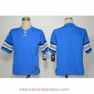 Exceptional Nike Detroit Lions Blank Blue Game NFL Jersey