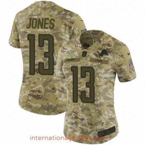 Exceptional Nike Lions #13 T J  Jones Camo Stitched NFL Limited 2018 Salute to Service Jersey