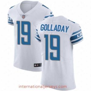 High quality Nike Lions #19 Kenny Golladay White Mens Stitched NFL Vapor Untouchable Elite Jersey