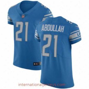 Finest Nike Lions #21 Ameer Abdullah Blue Team Color Mens Stitched NFL Vapor Untouchable Elite Jersey