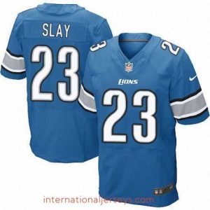Exquisite Nike Lions #23 Darius Slay Blue Team Color Mens Stitched NFL Elite Jersey