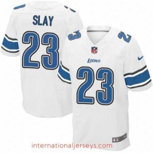 High quality Nike Lions #23 Darius Slay White Mens Stitched NFL Elite Jersey