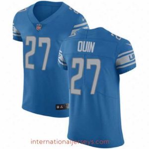 Premium Nike Lions #27 Glover Quin Blue Team Color Mens Stitched NFL Vapor Untouchable Elite Jersey