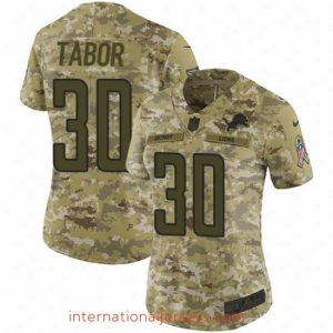 Exceptional Nike Lions #30 Teez Tabor Camo Stitched NFL Limited 2018 Salute to Service Jersey