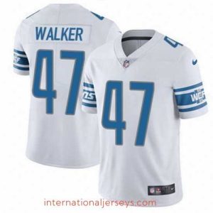 High quality Nike Lions #47 Tracy Walker White Mens Stitched NFL Vapor Untouchable Limited Jersey