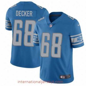 Top notch Nike Lions #68 Taylor Decker Blue Team Color Mens Stitched NFL Vapor Untouchable Limited Jersey